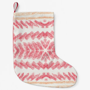 Geometric ethnic oriental seamless pattern. Tradit Small Christmas Stocking