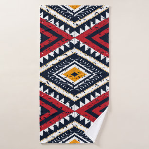 Geometric ethnic oriental seamless pattern traditi bath towel