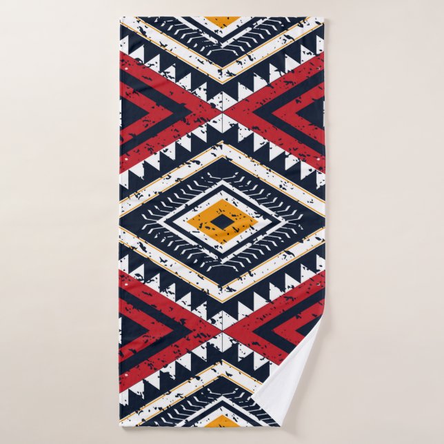 Geometric ethnic oriental seamless pattern traditi bath towel (Bath Towel)