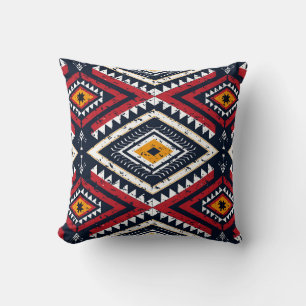 Geometric ethnic oriental seamless pattern traditi cushion