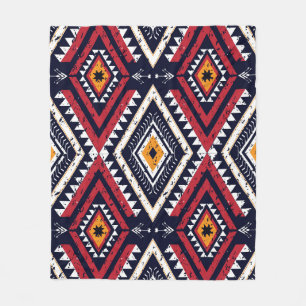Geometric Ethnic Oriental: Traditional Seamless Fleece Blanket