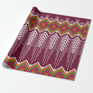 Geometric ethnic pattern traditional background, v wrapping paper