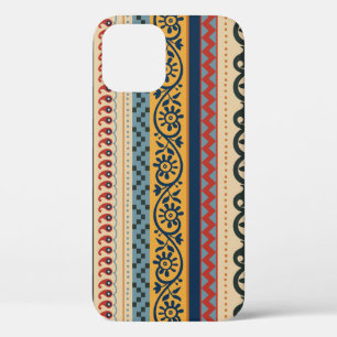 Geometric ethnic: seamless ornament background. iPhone 12 case