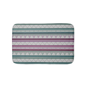 geometric ethnic tribal pattern of American Indian Bath Mat