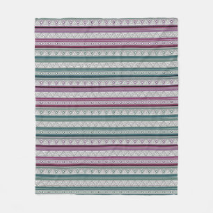 geometric ethnic tribal pattern of American Indian Fleece Blanket