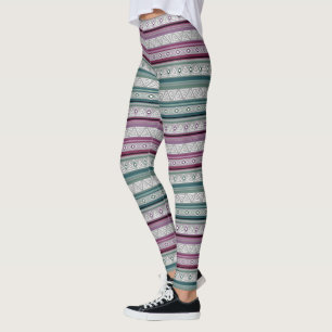geometric ethnic tribal pattern of American Indian Leggings
