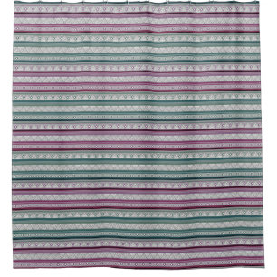 geometric ethnic tribal pattern of American Indian Shower Curtain