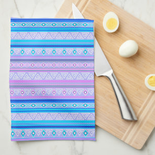 geometric ethnic tribal pattern of American Indian Tea Towel