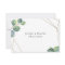 Geometric Eucalyptus Wedding RSVP Card