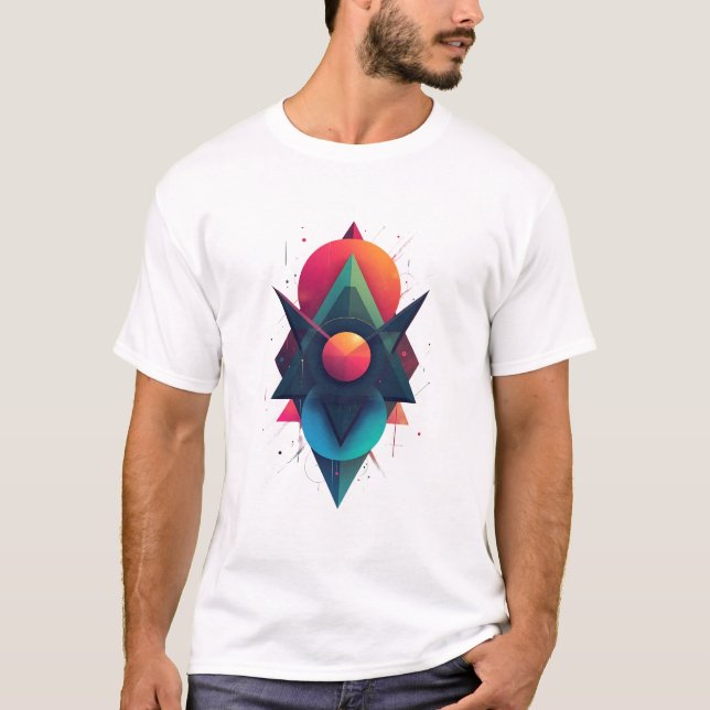 Geometric Explosion T-Shirt (Front)