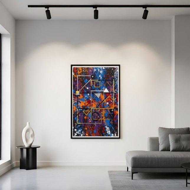 Geometric Explosion Urban Abstract Poster (Creator Uploaded)