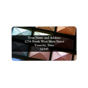 Geometric Eyeshadow Makeup Label