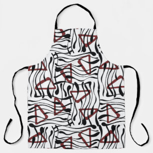 Geometric Fabric: Artistic Pattern Design. Apron