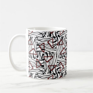 Geometric Fabric: Artistic Pattern Design. Coffee Mug
