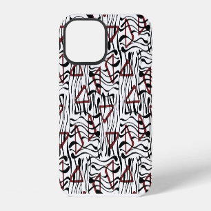 Geometric Fabric: Artistic Pattern Design. iPhone 12 Case