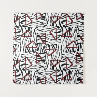 Geometric Fabric: Artistic Pattern Design. Tapestry