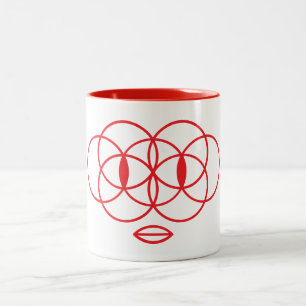 Geometric Face Coffee Mug