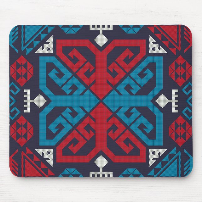 Geometric fashion classic cute-trendy colourful mouse mat (Front)
