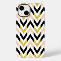 Geometric Faux Glitter Chevron Pattern Case-Mate i