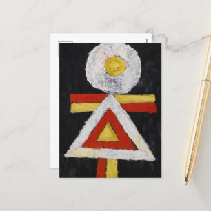 Geometric Figure by Marsden Hartley Holiday Postcard