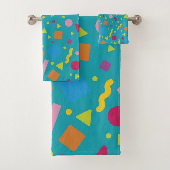 Geometric Figure Creation 1 Bath Towel Set (Insitu)