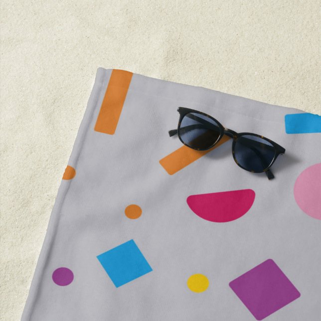 Geometric Figure Creation 2 Beach Towel (In Situ)