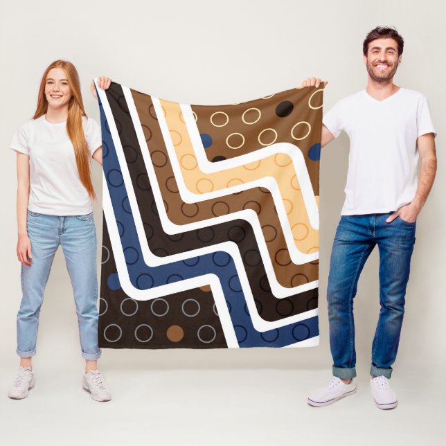 Geometric Figures 2 Fleece Blanket (In Situ)