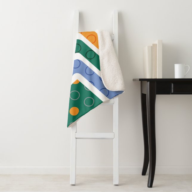 Geometric Figures 3 Sherpa Blanket (In Situ)