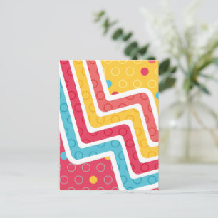 Geometric Figures 4 Holiday Postcard