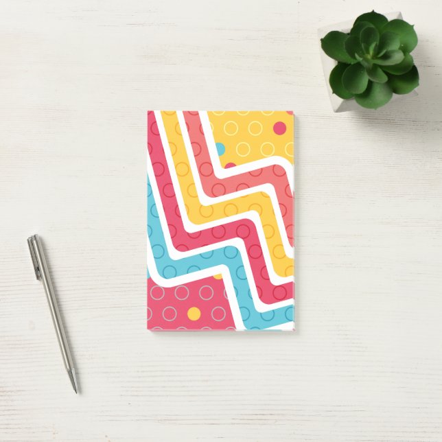 Geometric Figures 4 Post-it Notes (Office)