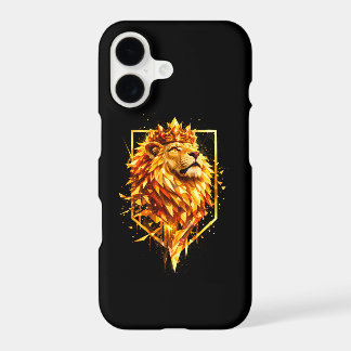 Geometric Fire Lion Crown