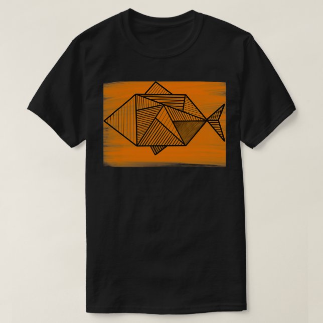 Geometric fish T-Shirt (Design Front)
