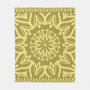 Geometric floral background. Tribal ethnic ornate Fleece Blanket