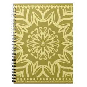 Geometric floral background. Tribal ethnic ornate  Notebook