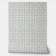 Geometric Floral Elegance Mini - Grey, Cream