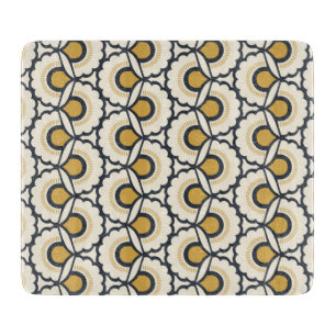 Geometric Floral Pattern Cutting Board