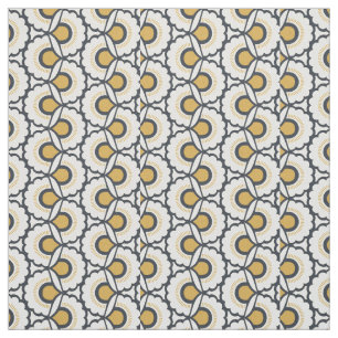 Geometric Floral Pattern Fabric