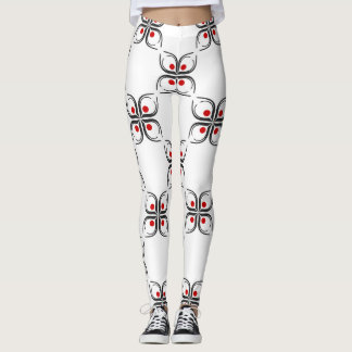 Geometric Floral Pattern Leggings