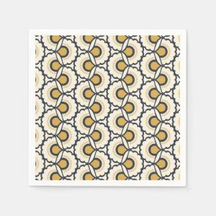 Geometric Floral Pattern Napkin
