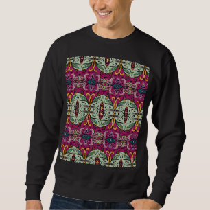 Geometric Floral Tribal Ethnic Doodle Sweatshirt