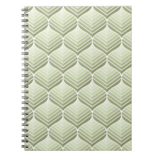 Geometric floral vintage seamless pattern. Abstrac Notebook