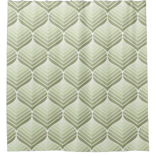 Geometric floral vintage seamless pattern. Abstrac Shower Curtain