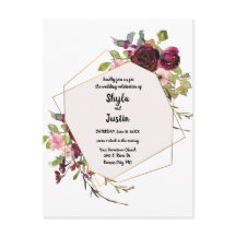 Geometric Floral Wedding