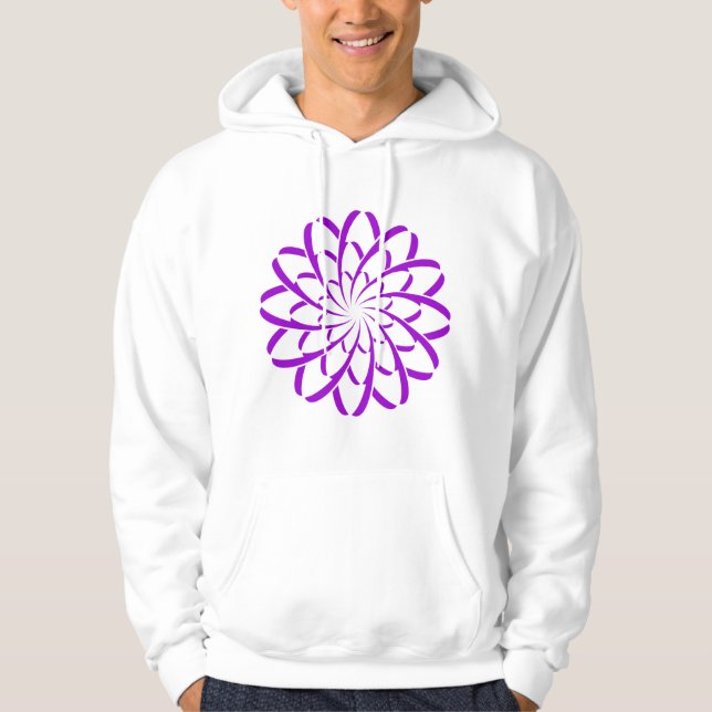 Geometric Flower 02 Hoodie (Front)