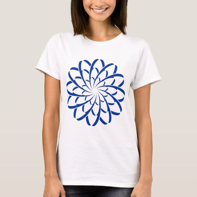 Geometric Flower 02 T-Shirt (Front)