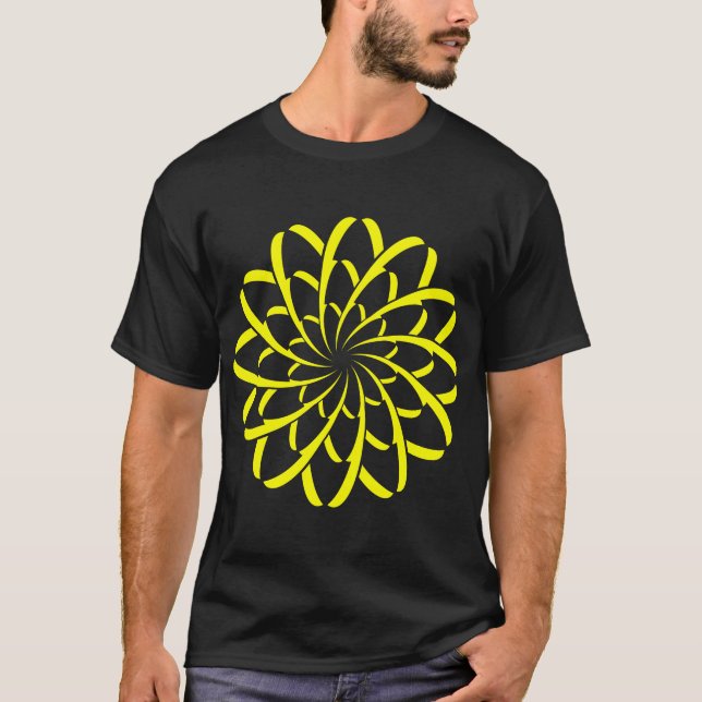 Geometric Flower 02 T-Shirt (Front)