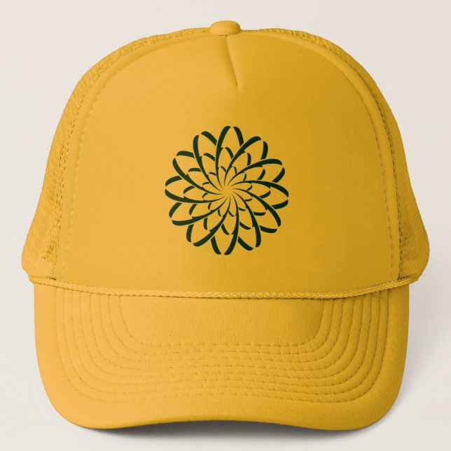 Geometric Flower 02 Trucker Hat (Front)