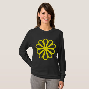 Geometric Flower 07 - Yellow T-Shirt