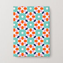Geometric Flower  6 Cm Round Badge