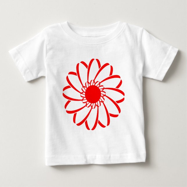 Geometric Flower Baby T-Shirt (Front)